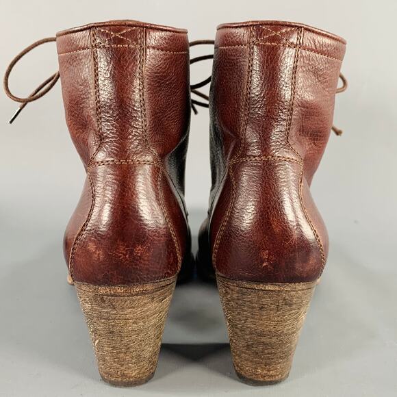 N.D.C. Size 10 Brown Leather Lace-Up Boots - Picture 3 of 9